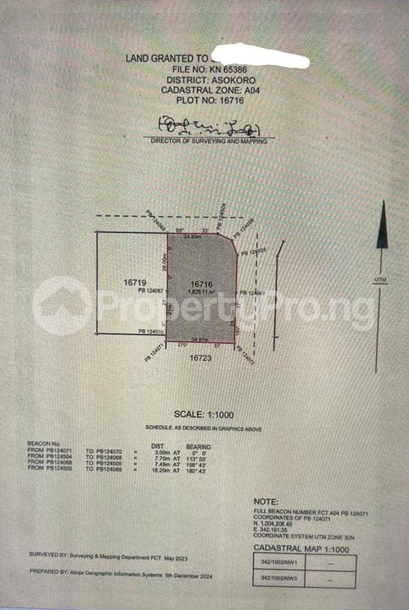 Land for sale Asokoro Asokoro Abuja