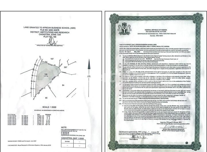 Land for sale Near War College And Ecowas Headquarter Central Business District Abuja