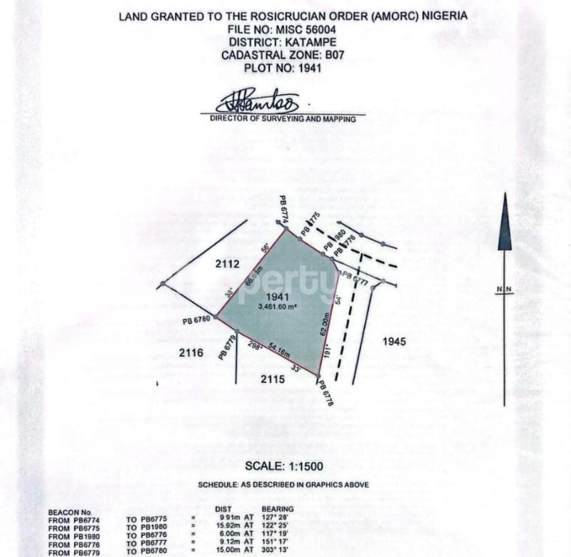 Land for sale By Festrust Estate Katampe Main Abuja