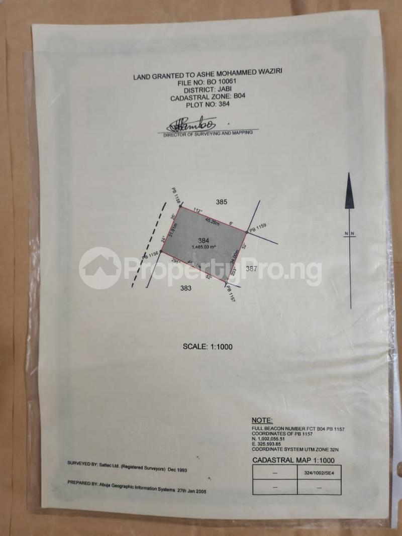 Land for sale By Police Resourcecentre Jabi Abuja