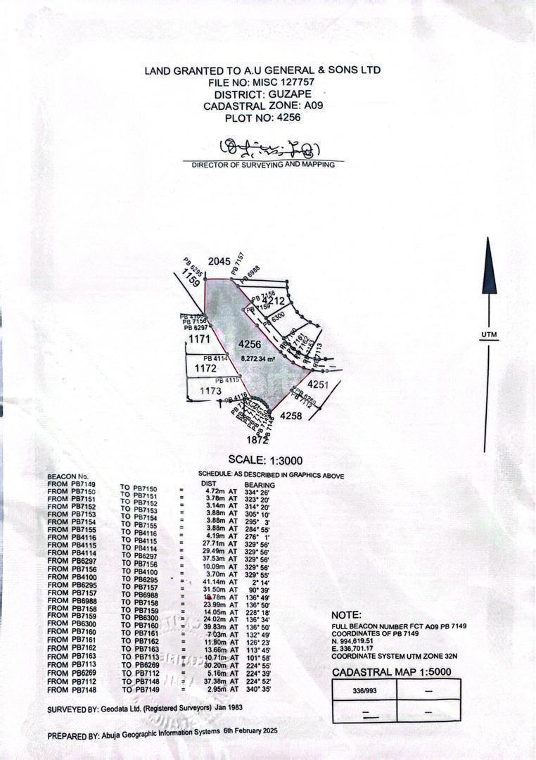 Land for sale Guzape Abuja