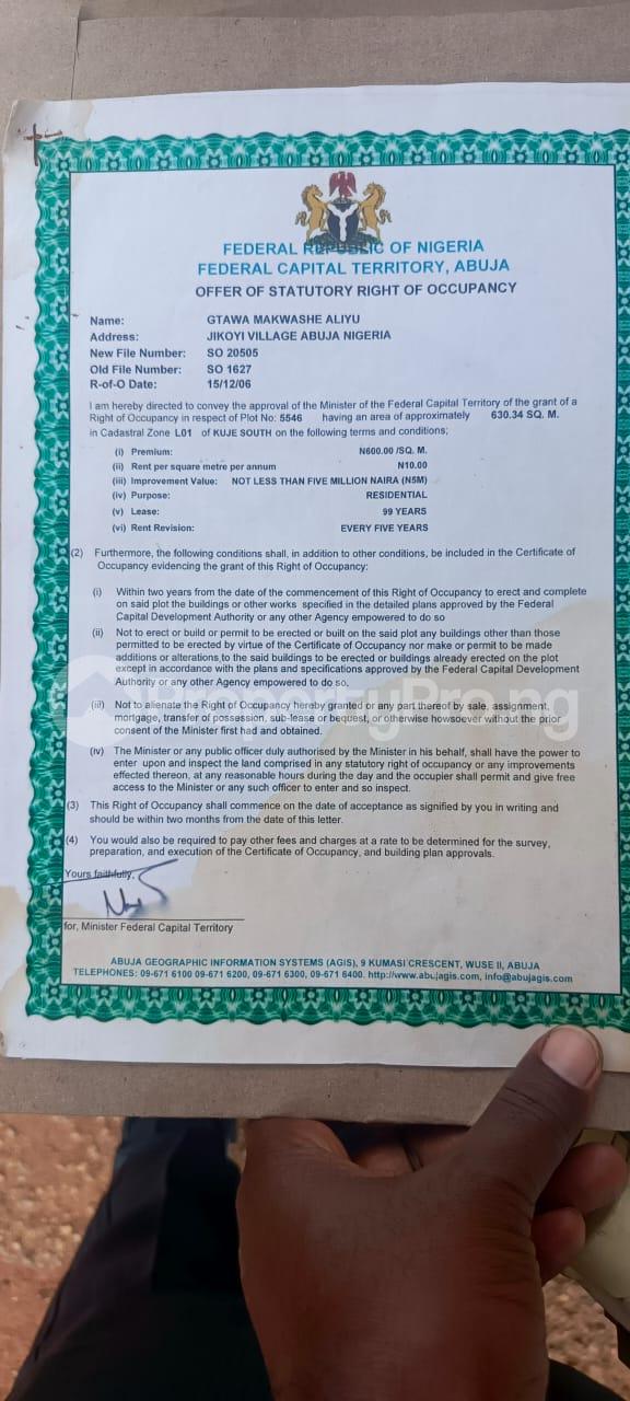 Land for sale Kuje South Kuje Abuja
