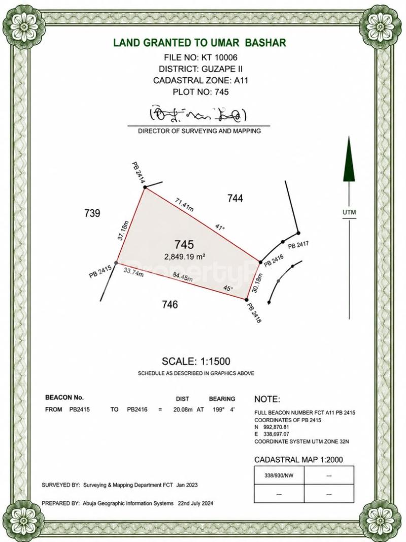 Land for sale Guzape 2 Guzape Abuja