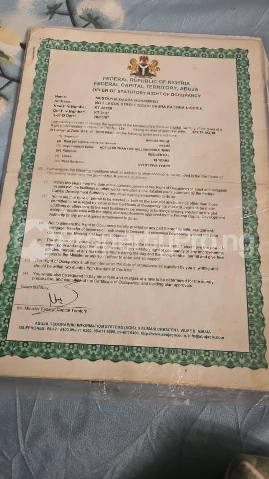 Land for sale Dobi West Gwagwalada Abuja