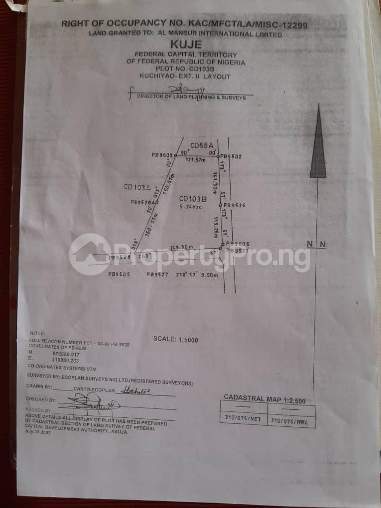 Land for sale Kuchiyako Ext 2 Layout Kuje Abuja