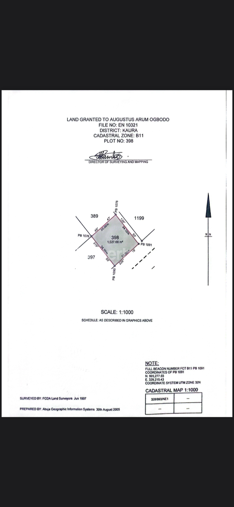 Land for sale Kaura (Games Village) Abuja