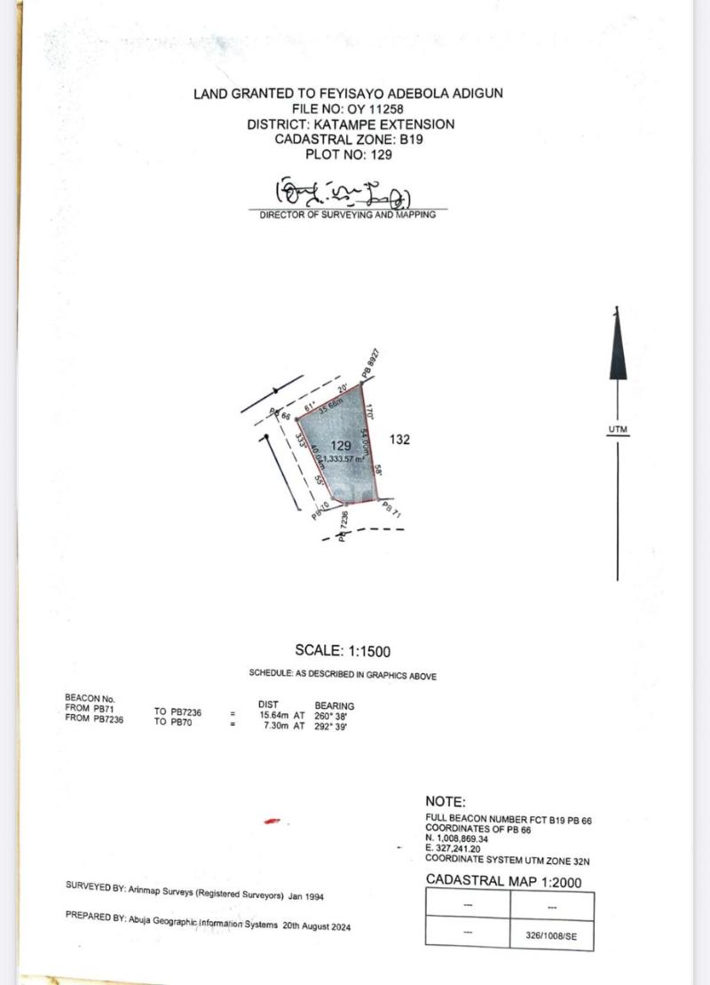 Land for sale Katampe Ext Abuja