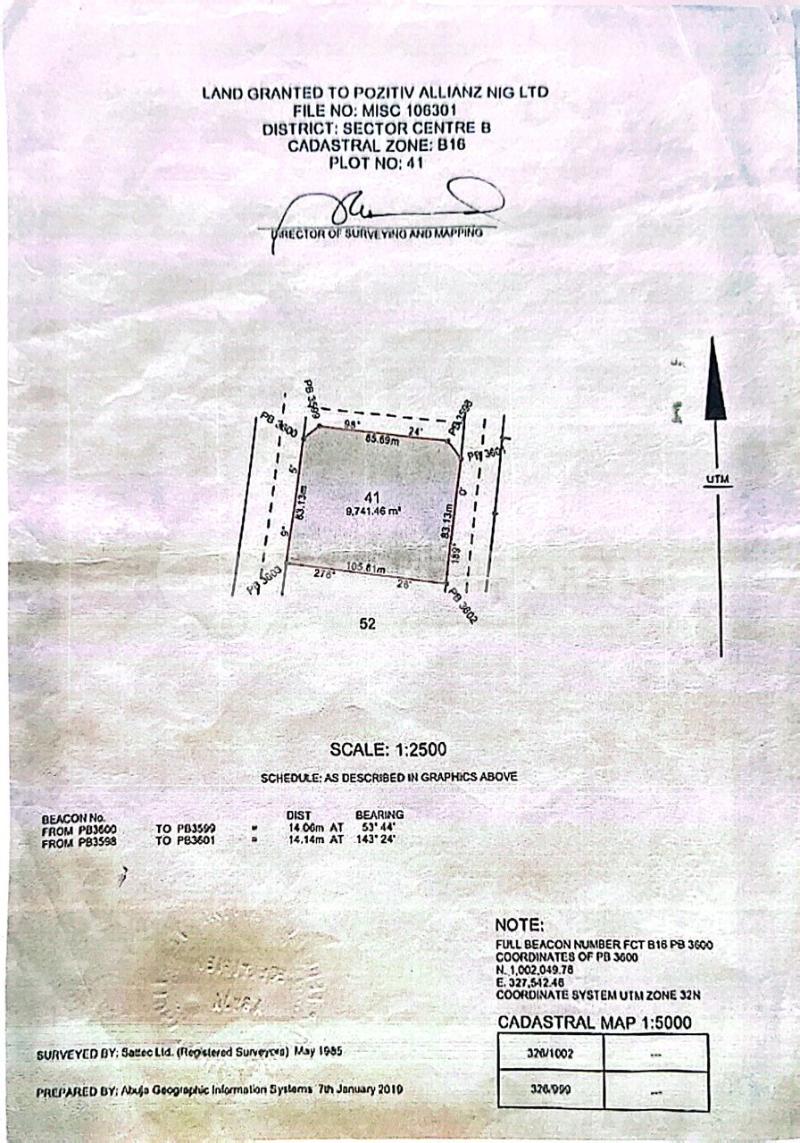 Land for sale Jabi Abuja