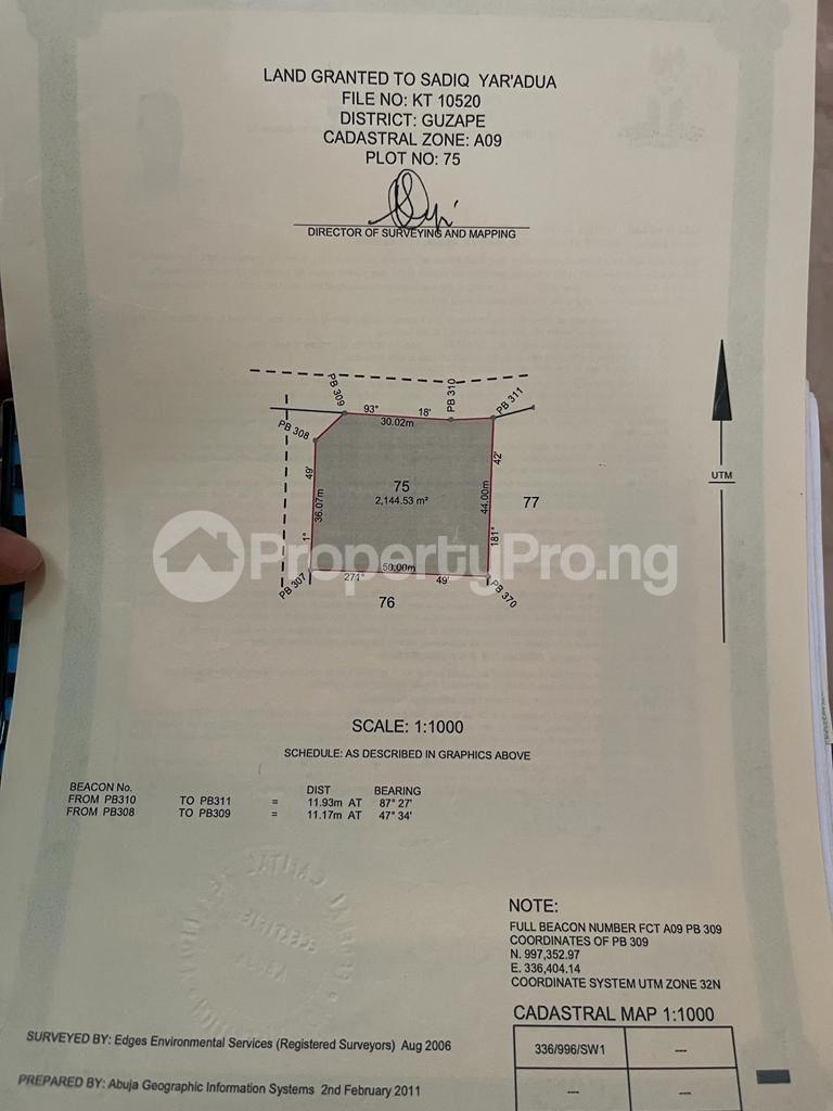 Land for sale Guzape Abuja