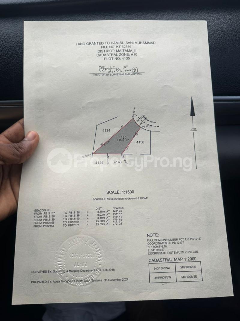 Land for sale Maitama Abuja