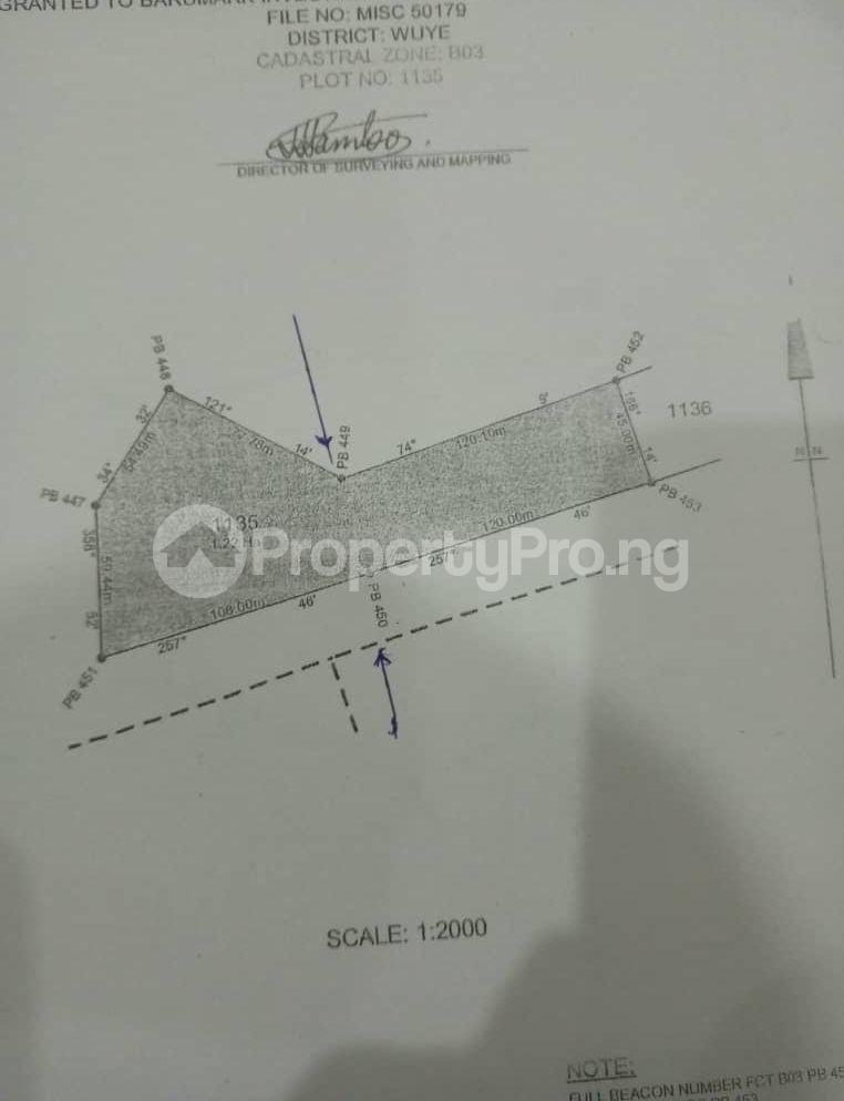 Land for sale Wuye Abuja