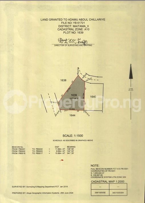 Land for sale Maitama Abuja