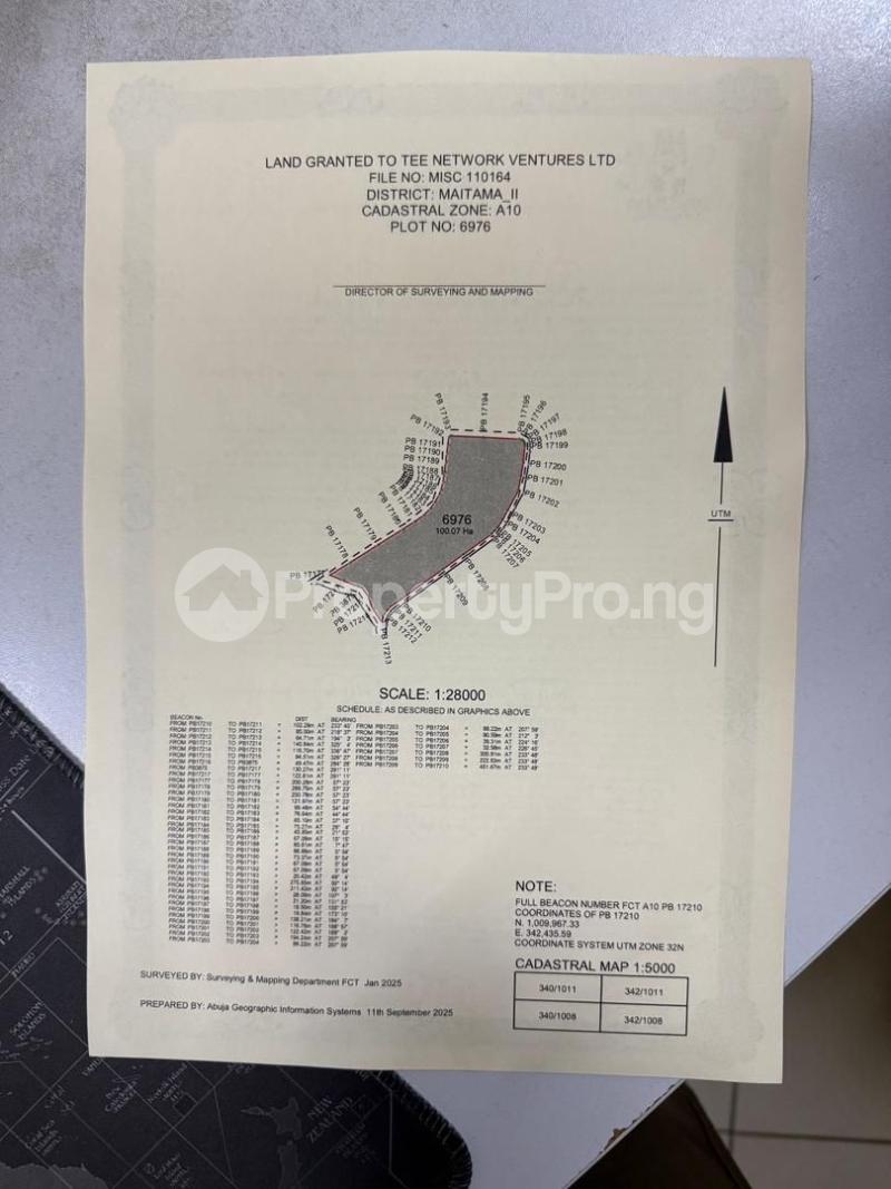 Land for sale Maitama Abuja
