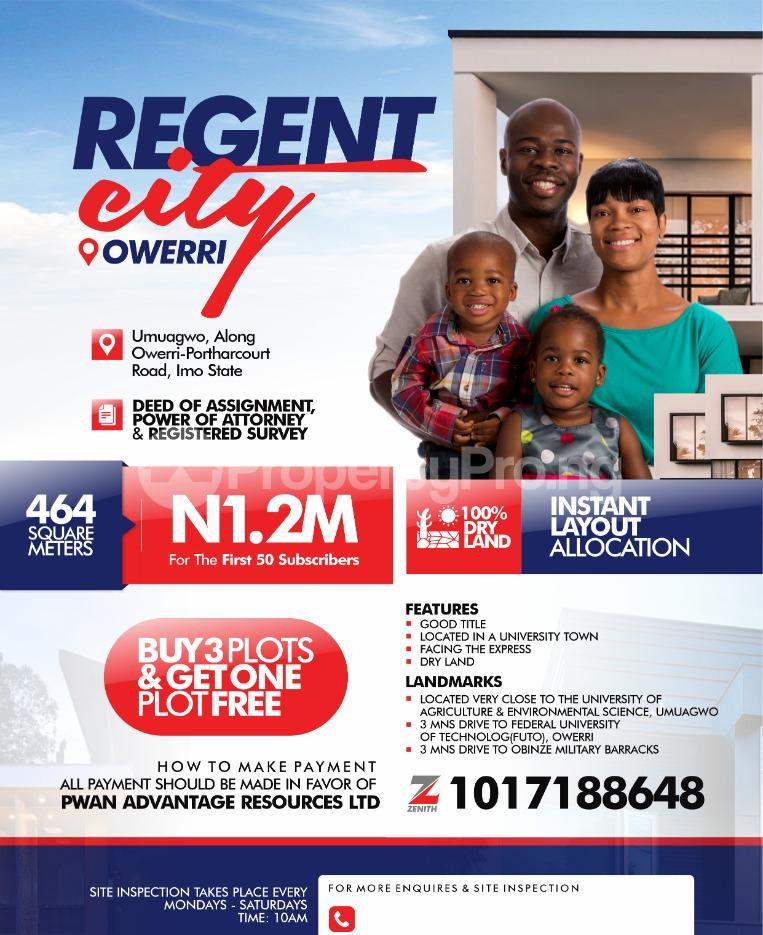 Land for sale Umuagwo Along Owerri Portharcourt Rd, Imo State Owerri Imo - 0