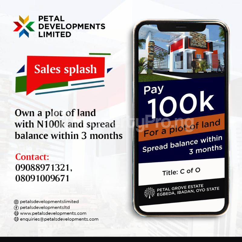 Land for sale Egbeda, Ibadan. Before Coca Cola. Ibadan north west Ibadan Oyo - 0