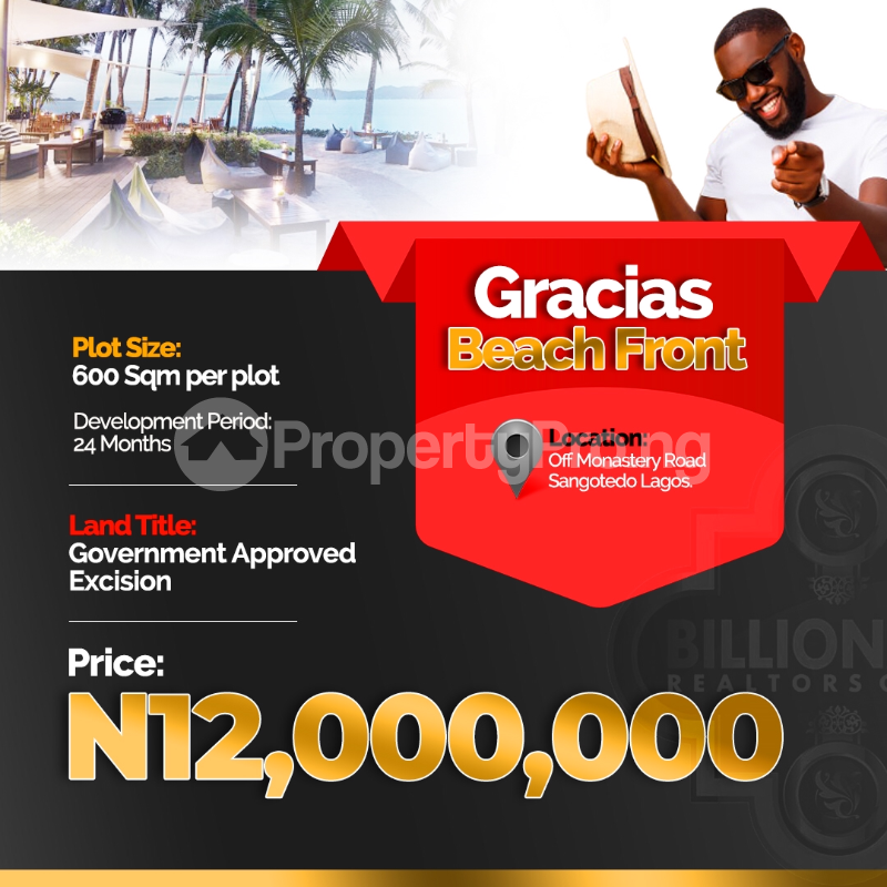 Land for sale   Monastery road Sangotedo Lagos