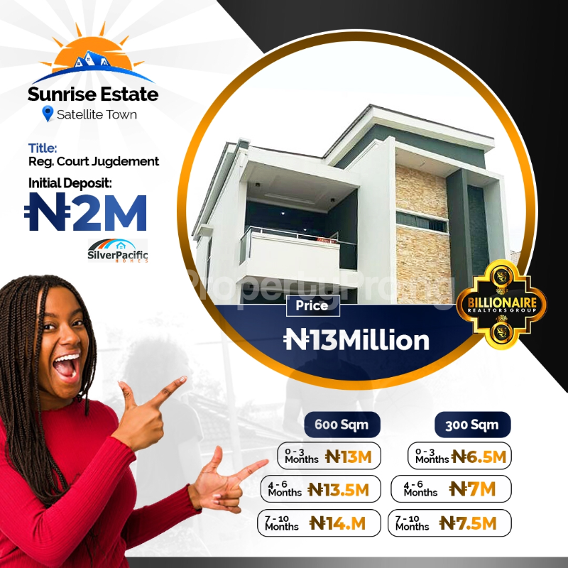Land for sale Sunrise Estate Satellite Town Amuwo Odofin Lagos