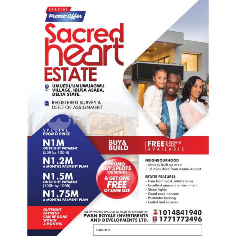 Land for sale Ibuzo Asaba Delta - 0