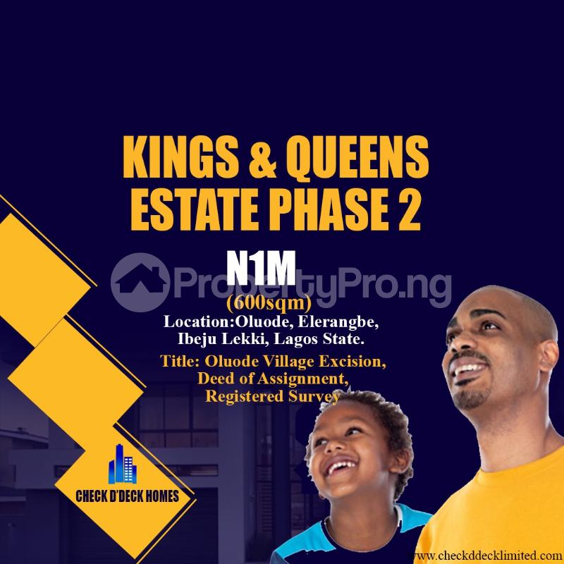 Land for sale Eleranigbe Ibeju-Lekki Lagos
