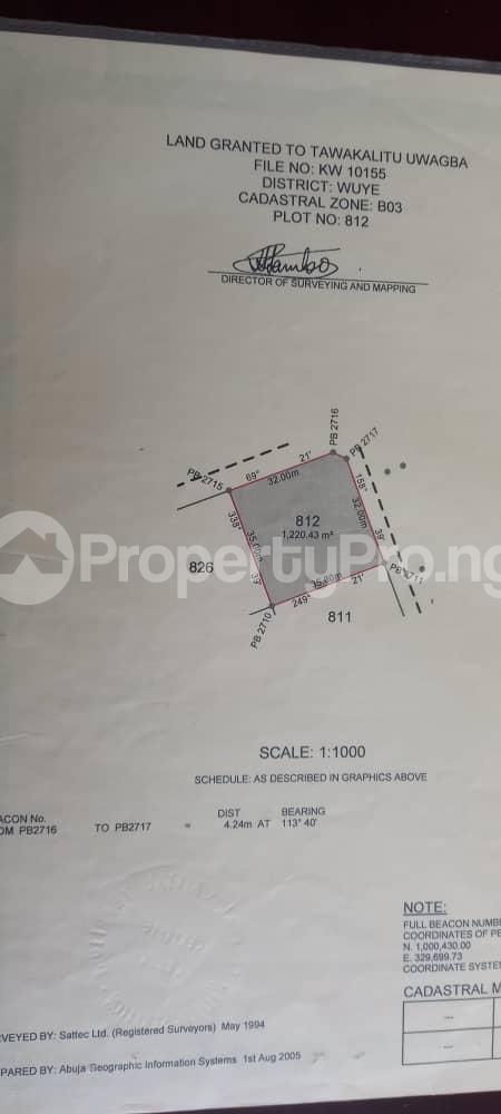 Land for sale Wuye Abuja
