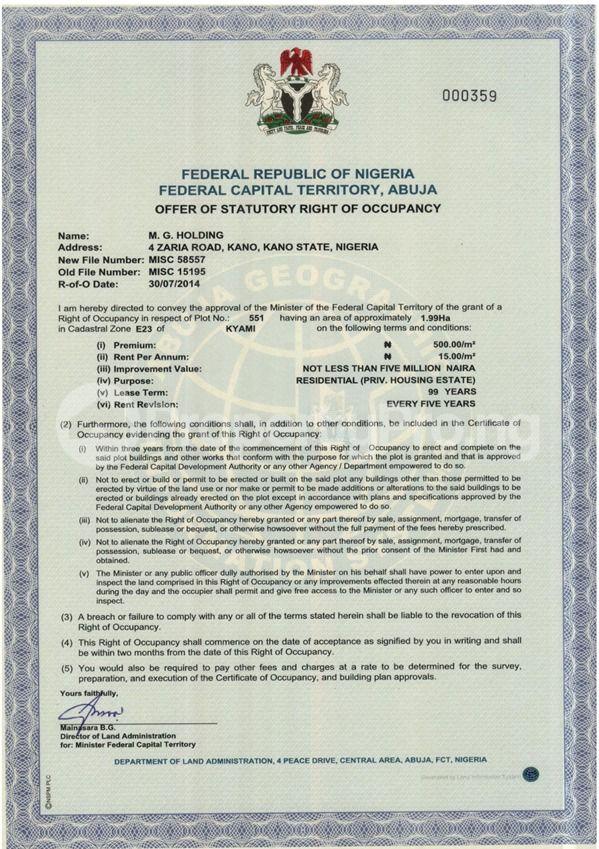 Land for sale Kyami Lugbe Abuja