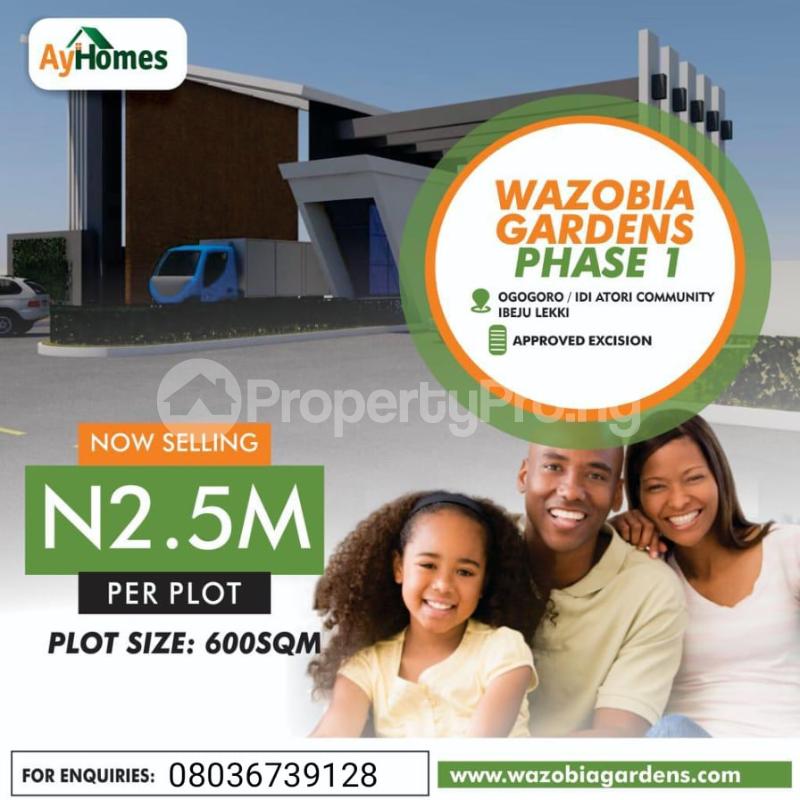 Land for sale Ogogoro Ibeju-Lekki Lagos