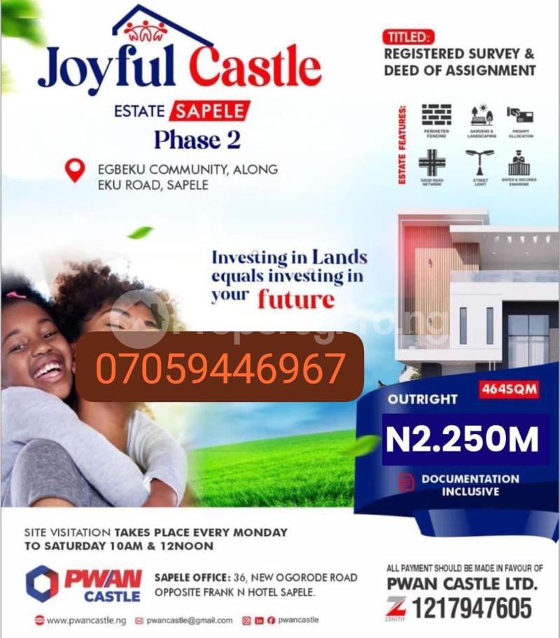 Land for sale Egbeku Community Along Eku Road Sapele Delta