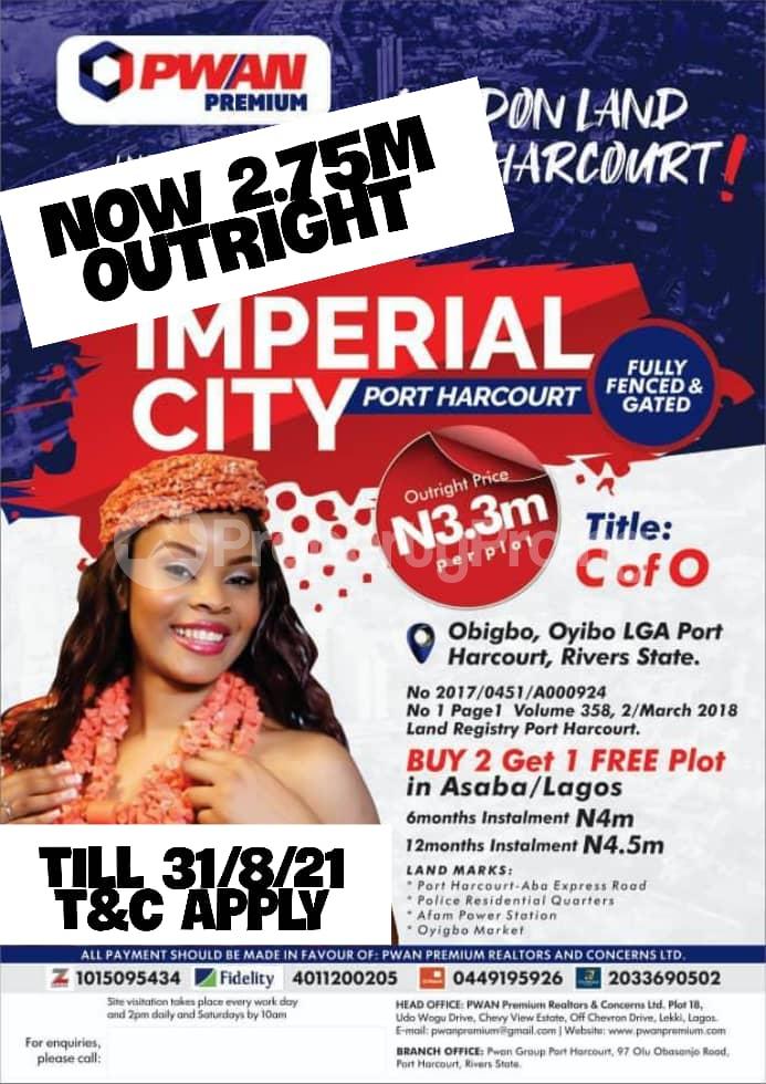 Land for sale Imperial City Portharcourt Oyigbo Rivers