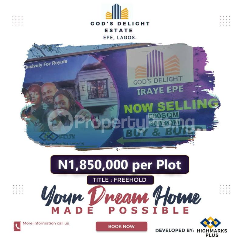 Land for sale Iraye Oke Epe Lagos