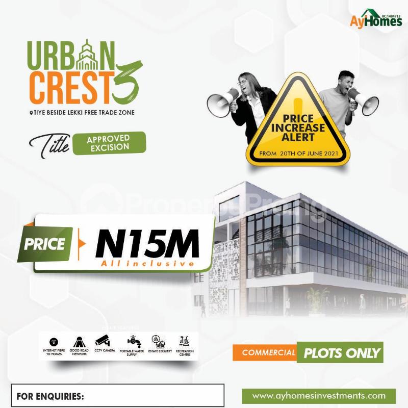 Land for sale Tiye Town Ibeju Lekki Free Trade Zone Ibeju-Lekki Lagos