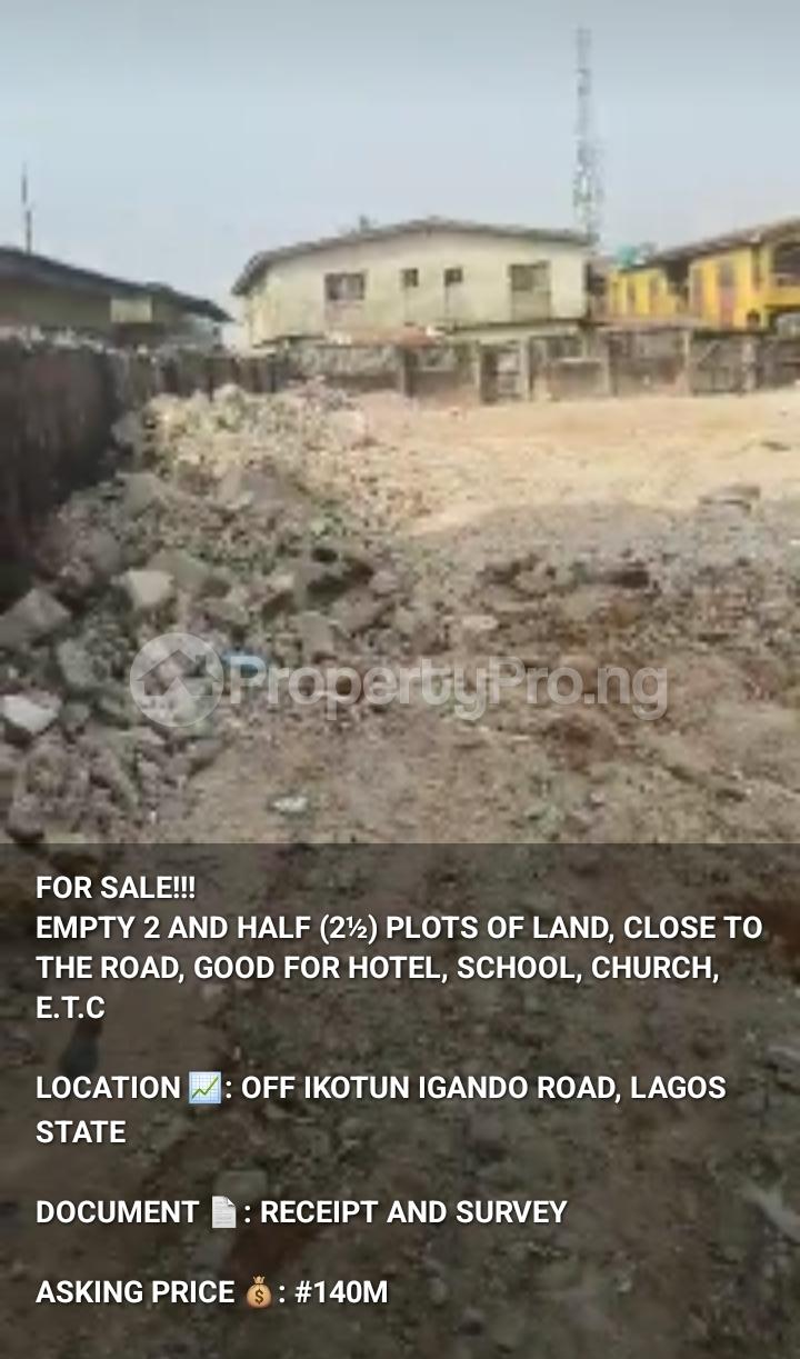 Land for sale Ikotun Ikotun/Igando Lagos