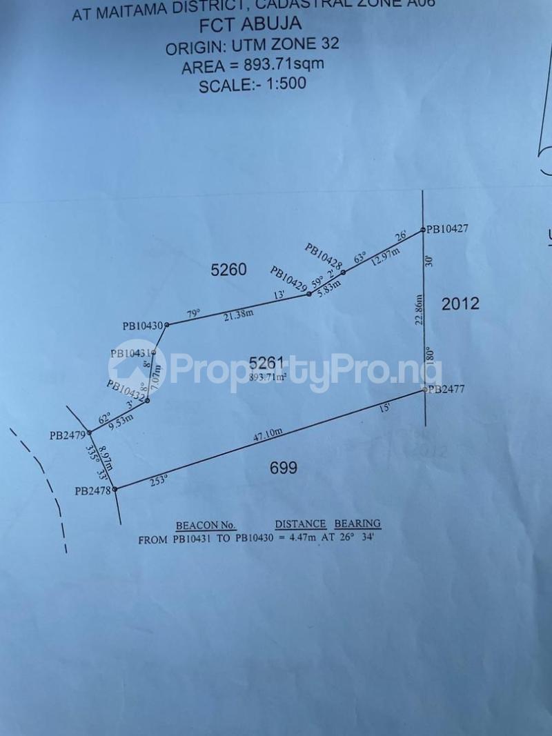 Land for sale By Panama Maitama Abuja