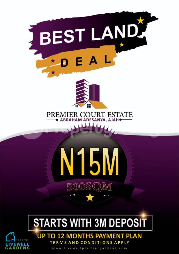 Land for sale Abraham adesanya estate Ajah Lagos