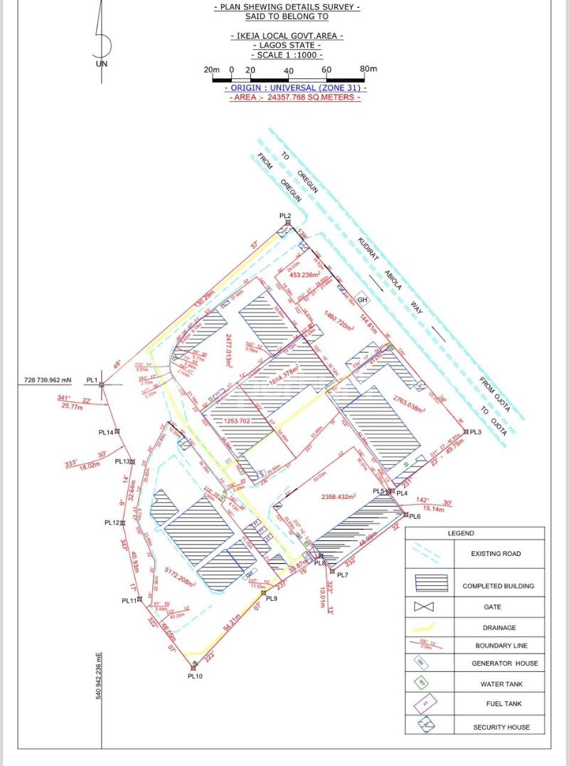 Land for sale Kudirat Abiola Way Oregun Ikeja Lagos