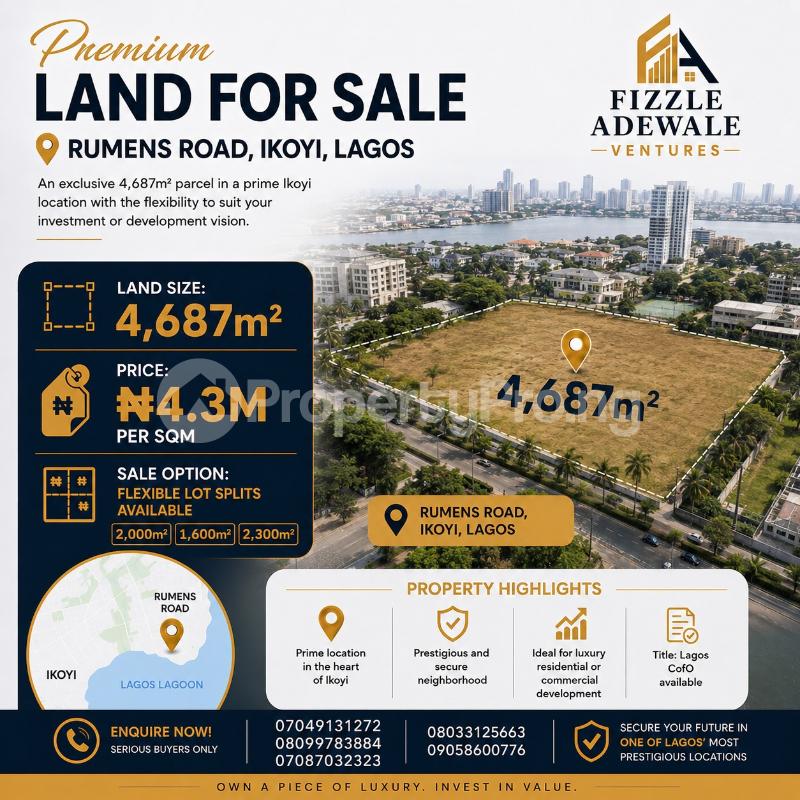 Land for sale Old Ikoyi Ikoyi Lagos