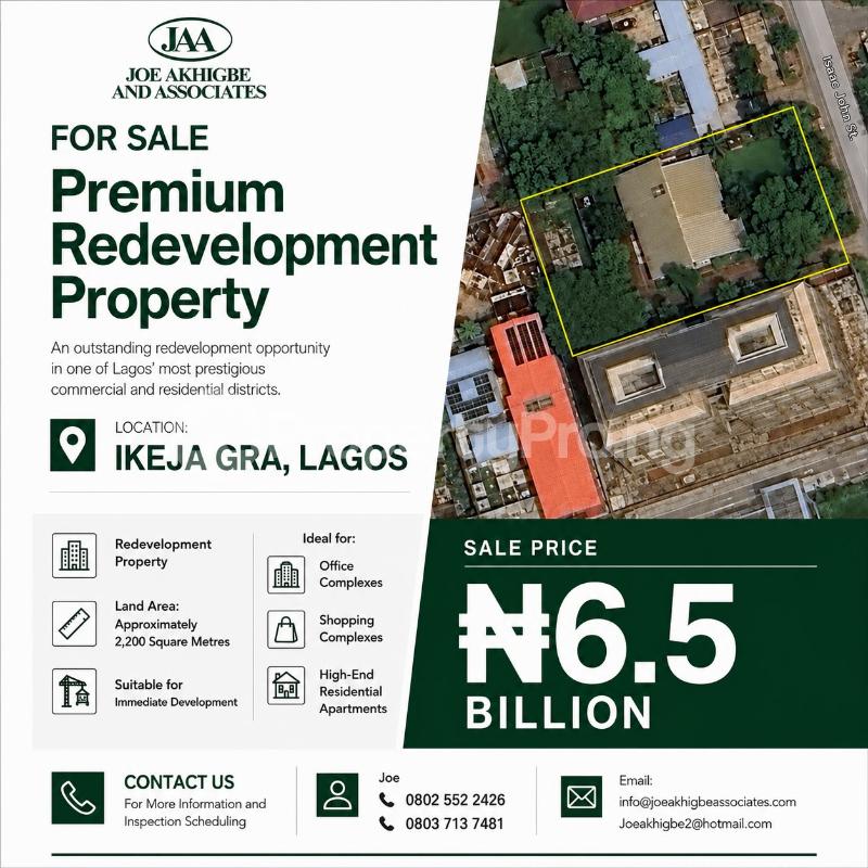 Land for sale Ikeja Gra, Lagos Ikeja GRA Ikeja Lagos