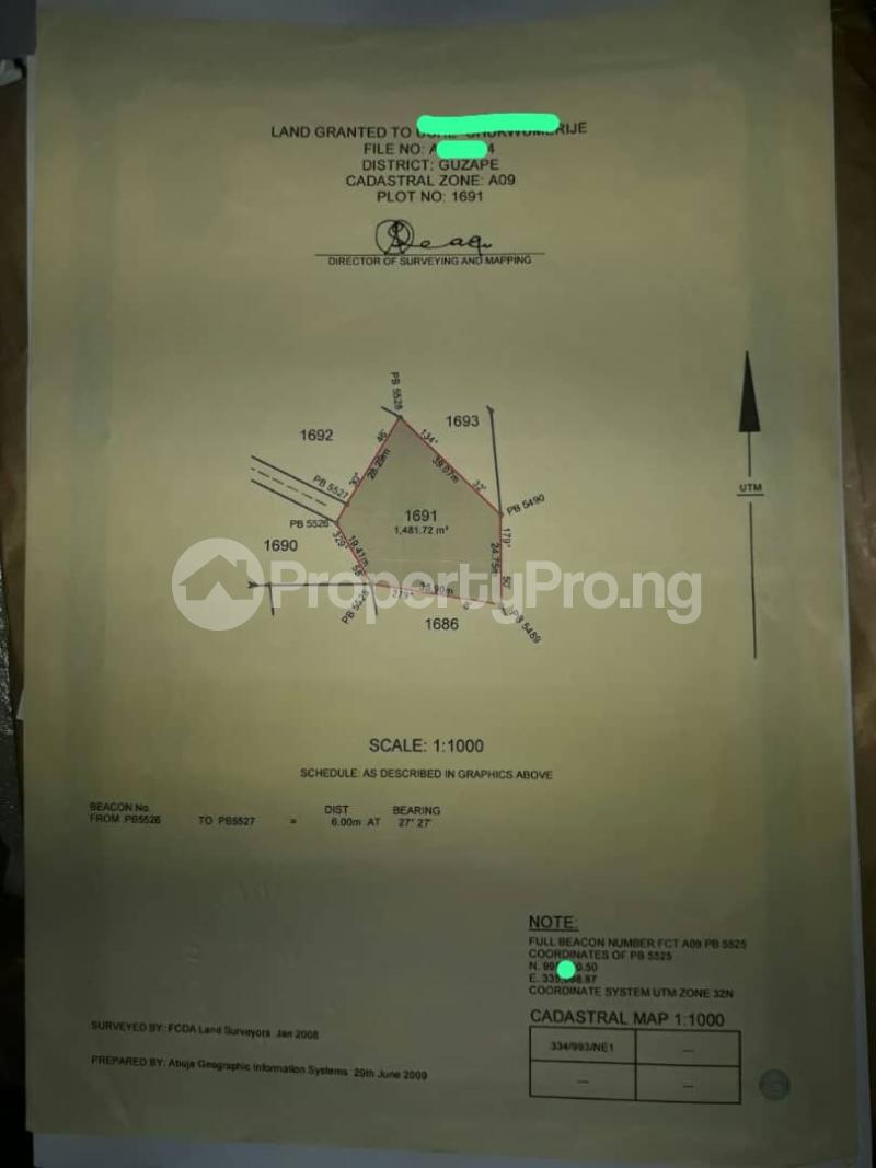Land for sale Main Guzape Abuja