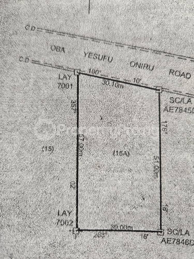 Land for sale ONIRU Victoria Island Lagos