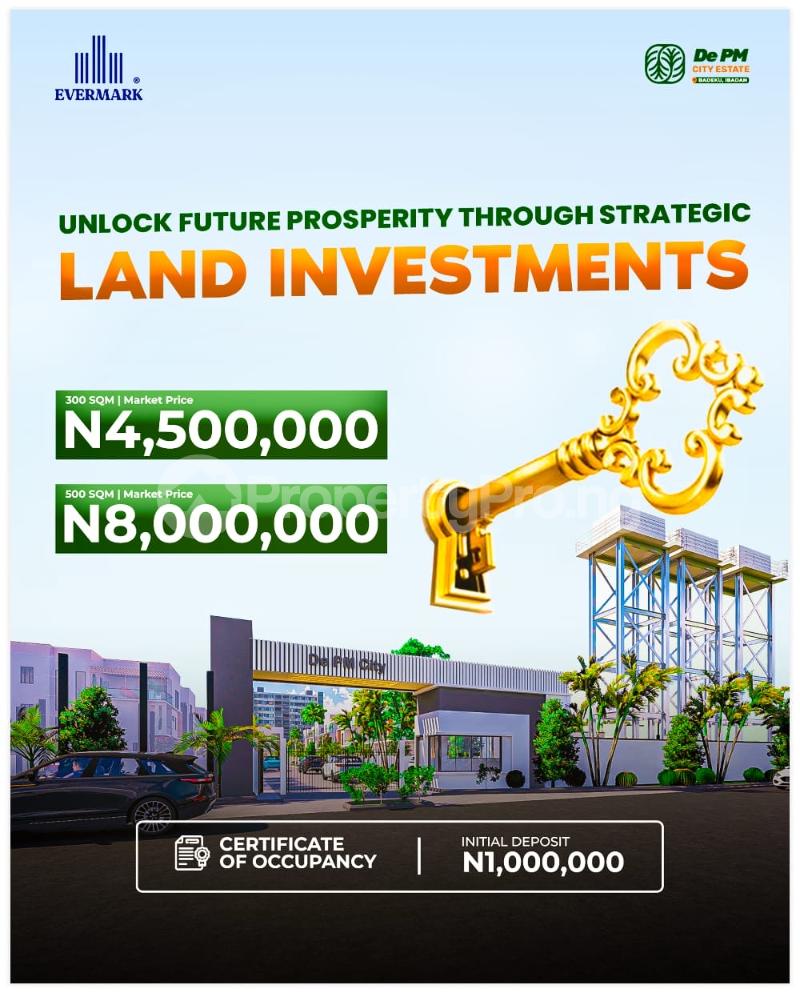 Land for sale The Pm City Estate Egbeda Oyo