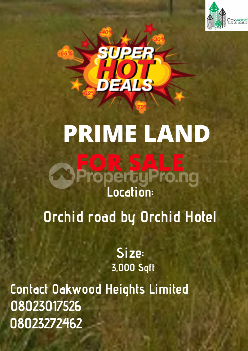 Land for sale Orchid Road By Orchid Hotel chevron Lekki Lagos