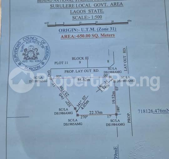 Land for sale Behind Stadium Alaka Estate Surulere Lagos - 0