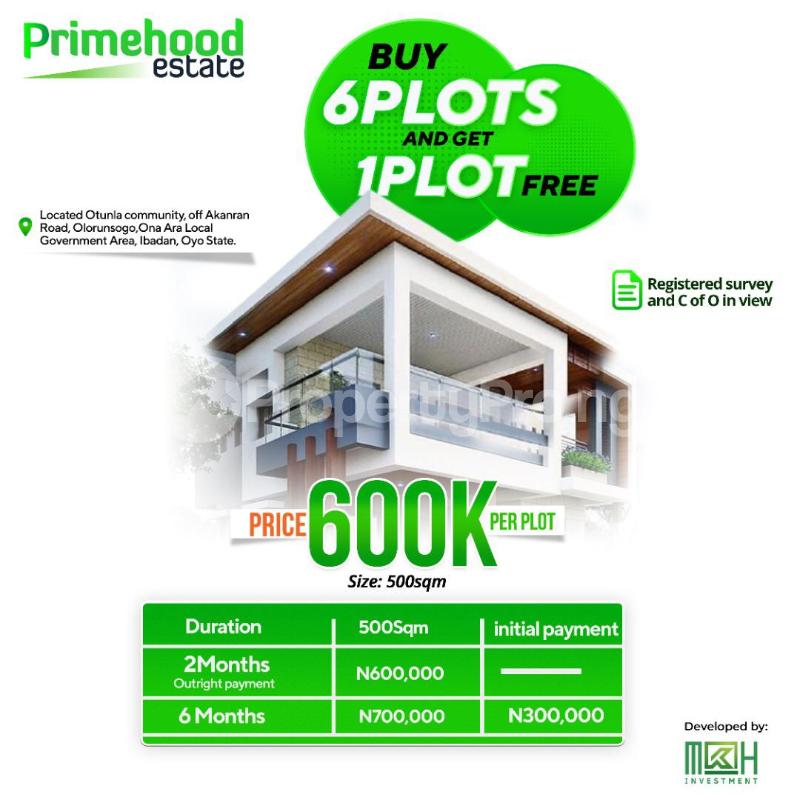 Land for sale Ibadan Oyo