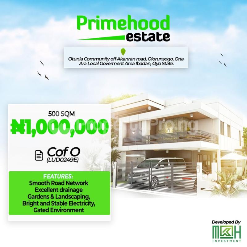 Land for sale Otunla Village,olorunsogo Close To Ilaji Resort And Hotels Iwo Rd Ibadan Oyo