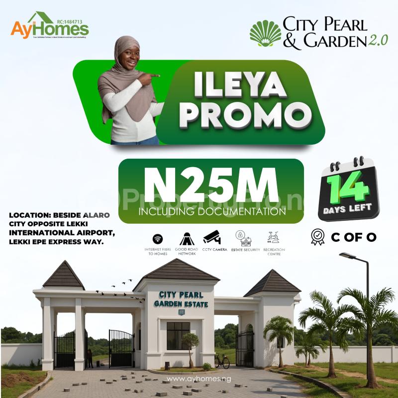 Land for sale Alvaro City, Lekki International Airport, Pan Atlantic University, Epe Road Epe Lagos