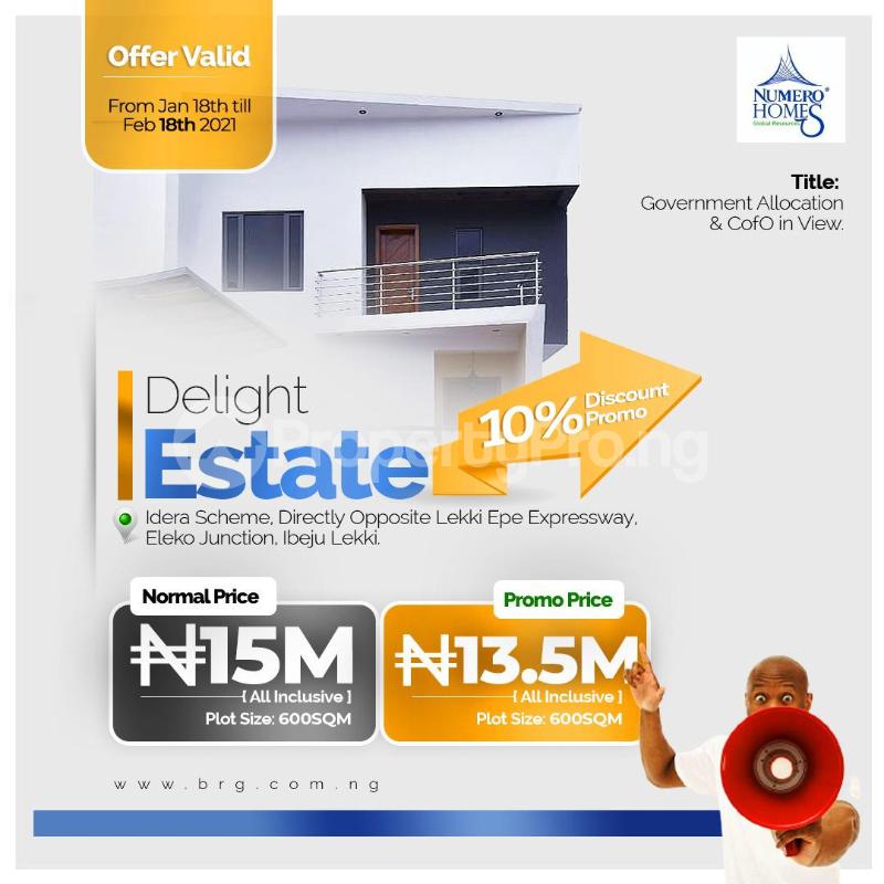 Land for sale Idera Scheme Lekki Epe Expressway Ibeju-Lekki Lagos - 0
