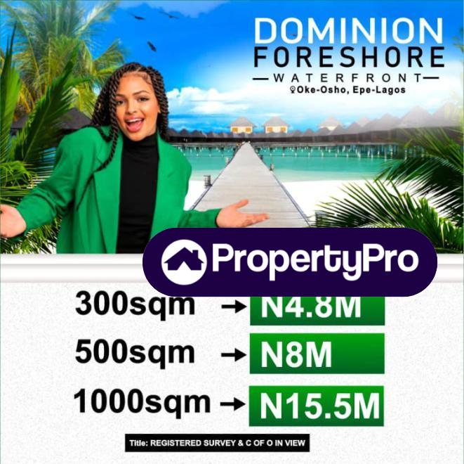 Land for sale Dominion Foreshore Estate, Oke Osho, Epe, Lagos Epe Lagos - 0