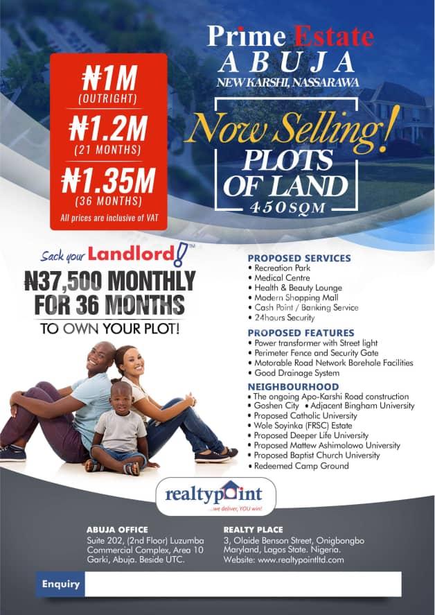 Land for sale ... Kurudu Abuja