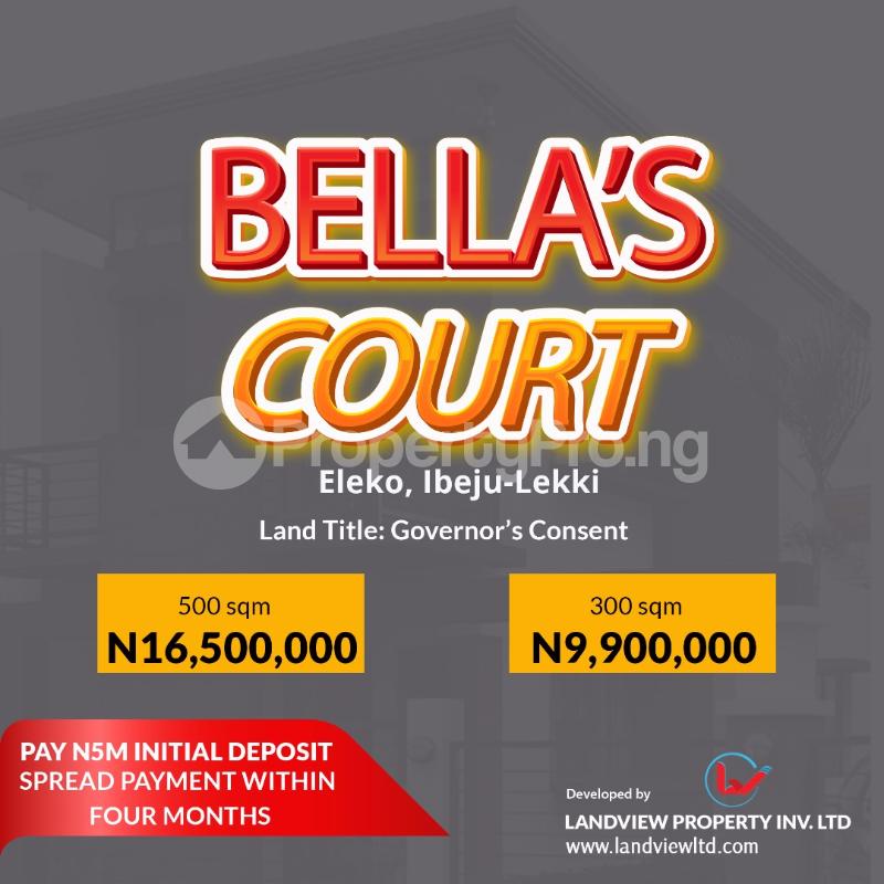 Land for sale Bella's Court Eleko Ibeju Lekki Lagos Eleko Ibeju-Lekki Lagos