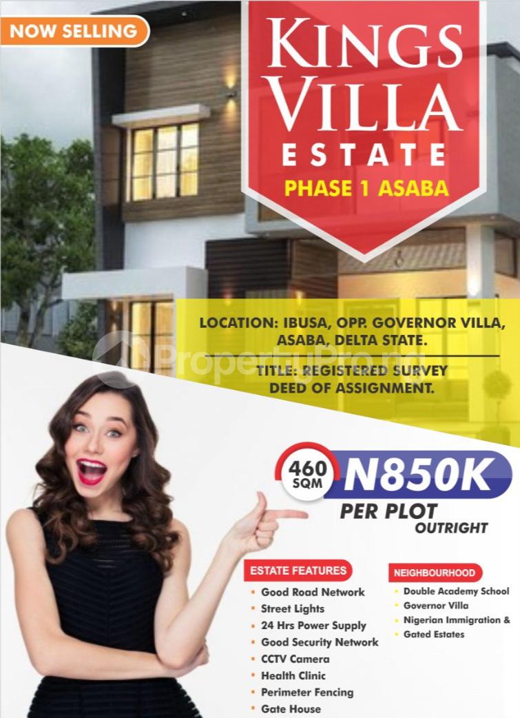 Land for sale The Estate Is Located At Kings Villa Estate Ibusa Asaba,delta State Asaba Delta
