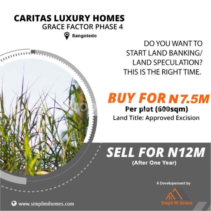 Land for sale Caritas Luxury Homes, Grace Factor Phase 4 Sangotede Lekki Phase 1 Lekki Lagos